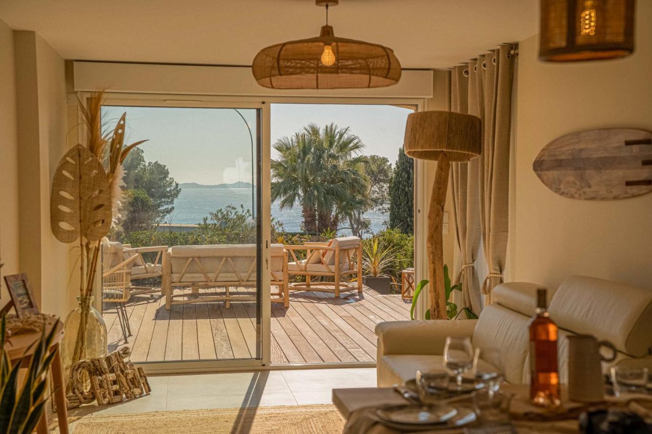 Logement Vue Mer Splendide - Situe A 50 Metres Du Bord De Mer Et 2 Minutes Des Plages - Bandolina المظهر الخارجي الصورة